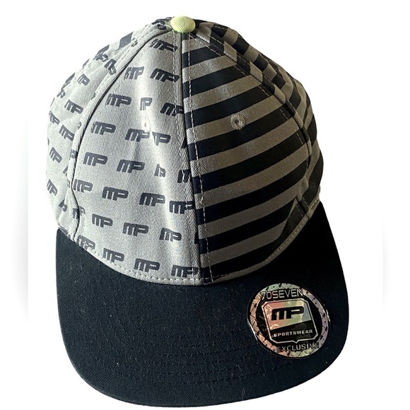 MUSCLE PHARM MP NATION Flatbill Ball Cap SnapBack Fight Hat OS NWOT Brow… - Picture 1 of 12